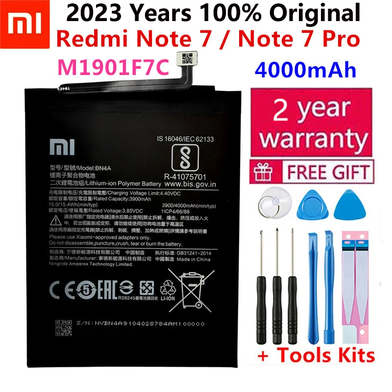 Оригинални Сменяеми Батерия XiaoMi За Xiaomi Mi Redmi Note Mix 2 3 3 3 4 4X 4A 4C 5 5A 5S 5X M5 6 6A 7 8 батерии Pro Plus Изображение 5