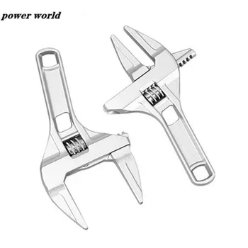 1бр 16-68 Мм Гаечен ключ за баня Универсален Гаечен ключ с регулируема дръжка С къса опашка Мини-Инструменти за ремонт на Инструменти за разглобяване