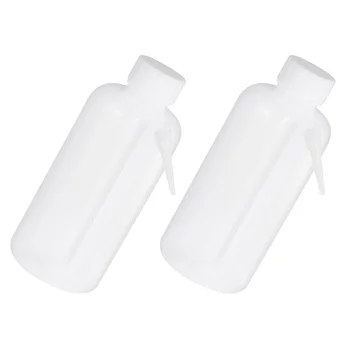 2 бр. Странични за бутилка за изплакване с шнорхел, Опаковки, с широко гърло за лабораторни химикали, Инсталация за пръскане с вода.