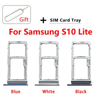 20 Бр. За S10 на Samsung Lite G770F G770F/D G770 Тава За SIM-карти Слот за притежателя на Сим-карта и адаптер Притежателя на Тавата за карти Micro SD