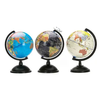 20 см Бял Свят с Карта на Света и Въртяща се Стойка, Развитие на Играчка по География, Улучшающая Знания за Земята и География, Английски Горещ