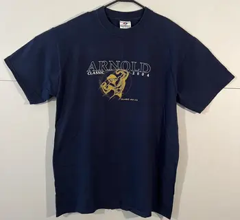 2004 Arnold Classic Columbus, Охайо, САЩ, Мъжка тениска с къс ръкав в Тъмно син цвят, Голям размер