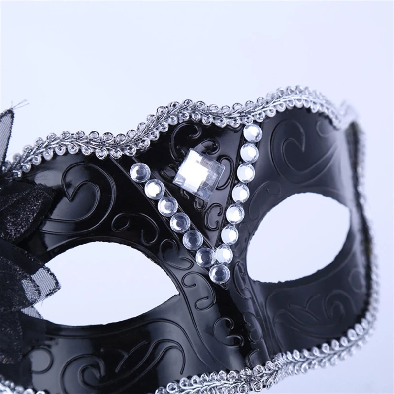 Секси играчка костюми за cosplay, дамски маска за очи на кралицата нощен клуб, подпори за анонимни костюми, покривала за лице с дръжка за жени Изображение 2