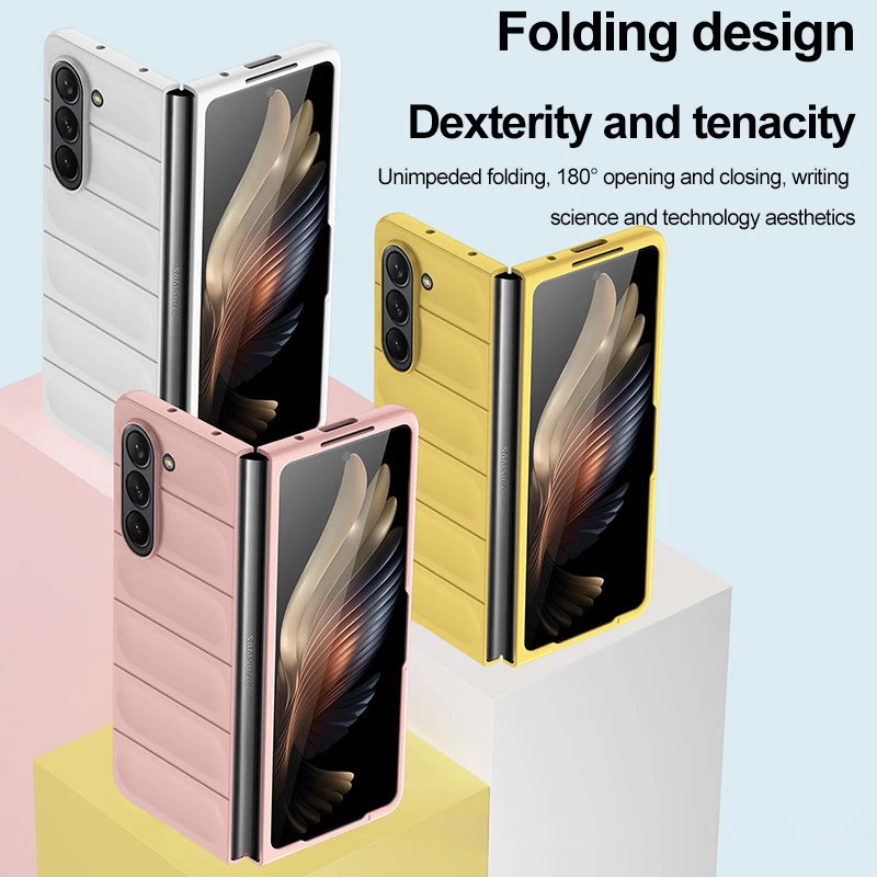 Magic Shield Creative Skin Sense PC Калъф За Телефон Samsung Galaxy Z Fold 5 Матиран Напълно Плик Сгъваем Калъф За защита От падане Изображение 1