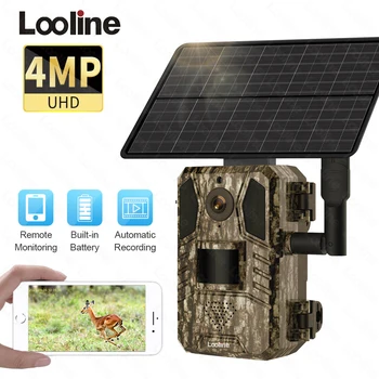 4G Слънчева ловно 14MP камера водоустойчива Външна Дивата Природа Водоустойчив Безжична IP-Ловна Камера за Откриване на Човек/Животно