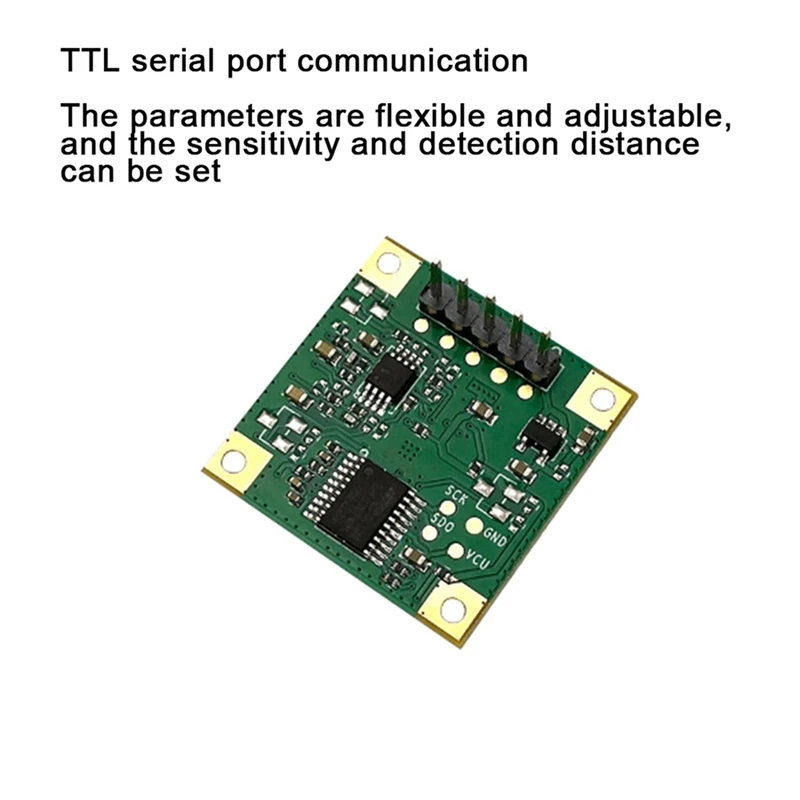Модул сензор за присъствие на човека 3X24 Ghz TTL Сериен връзка LD1115H Откриване на микродвижения Изображение 1