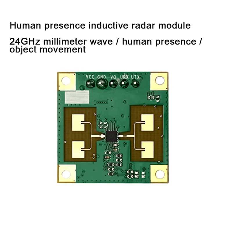 Модул сензор за присъствие на човека 3X24 Ghz TTL Сериен връзка LD1115H Откриване на микродвижения Изображение 3