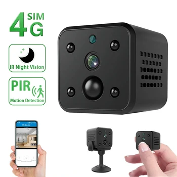 5MP 4G Мини Камера PIR Откриване на Движение Вградена Батерия Начало на Сигурността Камера за Видеонаблюдение IR за Нощно Виждане следи бебето