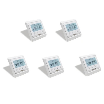 5X16A 230 LCD програмируем стаен термостат с подгряване на пода, терморегулятор, регулатор на температурата, ръчен, механичен