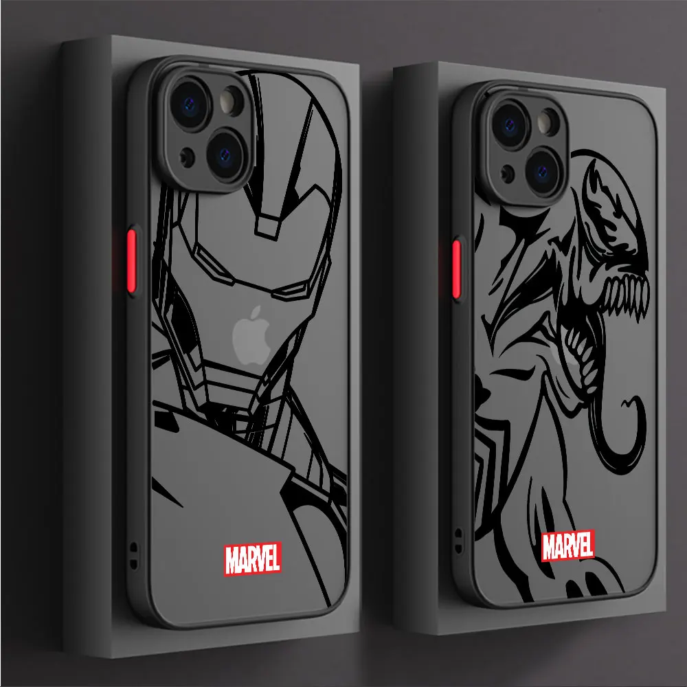 Калъф Marvel Spider man groot за iPhone 14 XS Plus Max 12 Mini Pro 15 Max 7 8 Plus 13 XR X 11 Pro с Мека Матова Основа Изображение 2