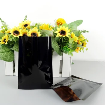 9 *13 cm 200 бр./лот Черен пакет от алуминиево фолио - вакуумна торбичка от фолио, термосвариваемый храна