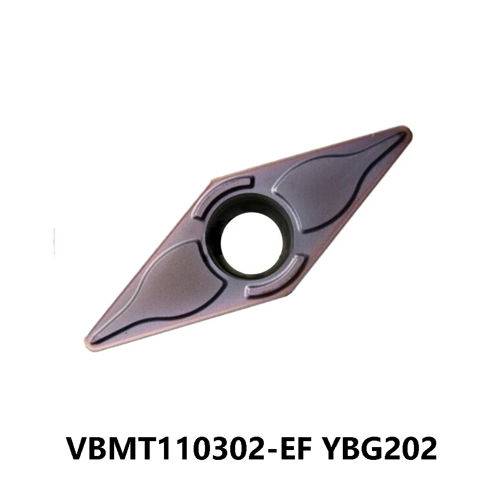 Оригиналната плоча VBMT110302-EF VBMT110304-EF YBG202 YBG205 Инструменти ЗА Струговане на струг ИЗВЪН Режещи остриета VBMT110302 EF с ЦПУ Изображение 3