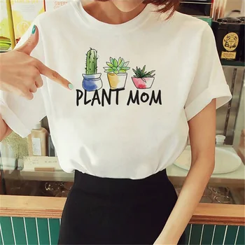 Plants Love Tee женска тениска harajuku Y2K годишният топ за момичета harajuku облекло