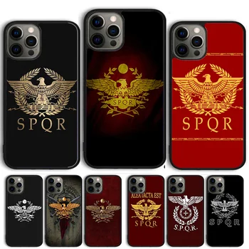 SPQR Римски Имперски Легион Калъф за телефон iPhone 15 SE2020 7 8 Plus XR XS за Apple 13 11 12 14 Mini Pro Max Cover корпуса fundas