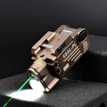 WADSN Tactical SBAL PL червено-зелената точка, лазерен мерник, ефекта на светлинни фенерче, пистолет, окачен разузнавач, led лампа за страйкбольного ловно оръжие.
