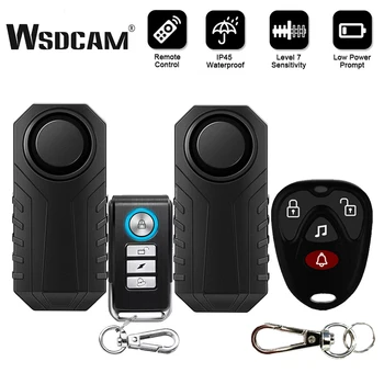 WSDCAM Водоустойчив мотор алармена система с дистанционно управление Безжичен детектор за предупреждение за загуба на мотоциклет Автомобилна алармена система за сигурност