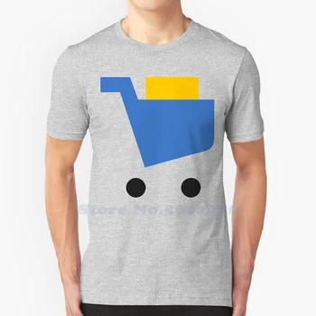 Yandex Доставка на Ежедневни градинска облекло Тениска с лого и графичен дизайн на Тениска от 100% памук