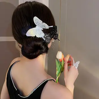 Бижута от ваучър за подарък сплав Корея шнола за коса Пеперуда, нова Дамски Шнола в Китайски стил, аксесоари за коса