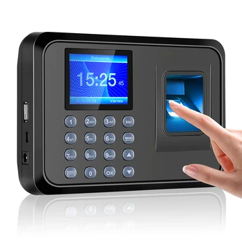 Биометрическое Устройство за Разпознаване на Парола За четец на пръстови отпечатъци, Машина за Обслужване, Секретарят на Времето за Регистрация на Служителите, 2,4-инчов LCD екран