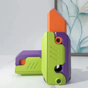 Гравитационный нож Морков играчка 3D Печатни нож Сензорни играчки Преносим 3D Печатни нож Сензорни играчки, Уникални подаръци за партита