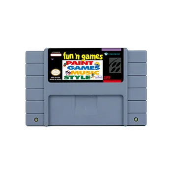 Екшън-игра Fun 'n Игри за SNES, 16-битова ретро количка, подарък за деца