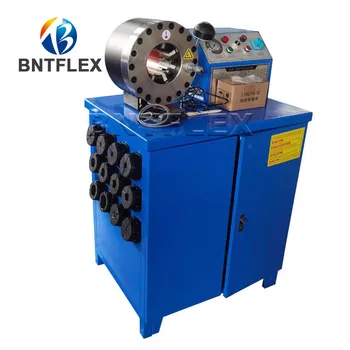 Електрическа машина за пресоване на хидравлични маркучи BNT50 дебелина от 1/4 инча до 2 см в 4 слоя с 10 комплекта печати многослоен тръбен съобщение