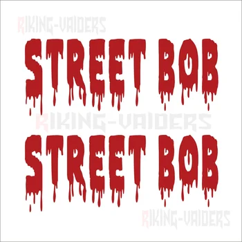 Изработена по поръчка vinyl стикер с надпис под формата на надписи с кръв Етикети на резервоар за Harley Dyna FXDB Street Bob