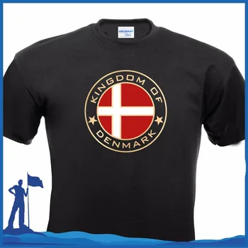 Класическа тениска от 100% памук Унисекс, Повече Размери И цветове, Тениска Kingdom Of Denmark Дания Copenhagen, Мъжки t-shirt Classic
