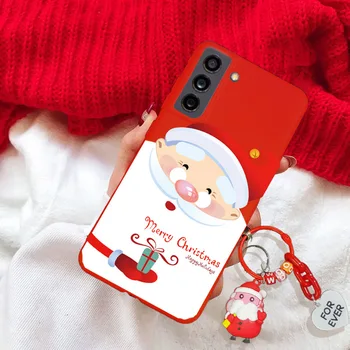 Коледна елха Дядо Коледа TPU калъф за OPPO Reno 5 Lite 6 7 Lite 8T 5G ключодържател 3D с елени калъф за вашия телефон