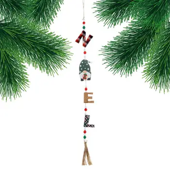 Коледно дърво, джуджета, бижута, изделия от дърво, висулка във формата на джудже, Коледна елха във формата на джудже, украса за входната врата на дома, верандата