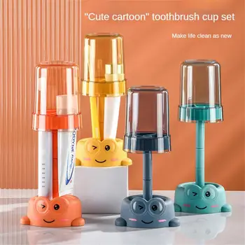 Лесно моющийся притежателя на четка за зъби с анимационни модел, Рафтове за съхранение, без катастрофи, спестява място, Домакинство, детско хранене премиум качество