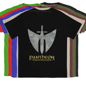 Мъжка тениска с воин, Анимация Пантеона, Летни потници, мъжки тениски от чист памук, Реколта, високо качество, Голяма разпродажба