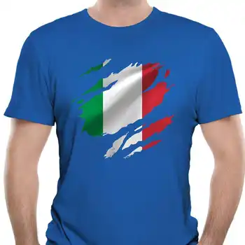 Мъжка тениска с порванным италиански флаг заради повреда в реалност