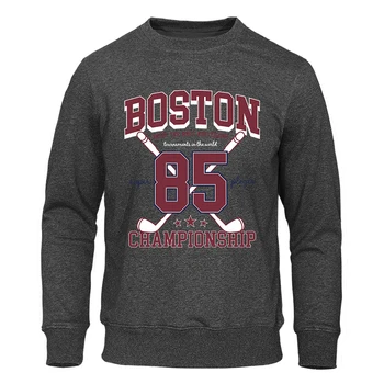 Мъжки дрехи с принтом първенство Бостън 85 играчи, без пуловер, hoody, ежедневни свободна hoody, мъжки hoody с качулка с анимационни деколте