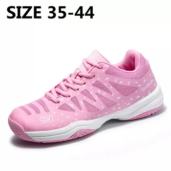 Нова дишащи обувки за бадминтон Мъжки Дамски Професионални спортни обувки за бадминтон Висококачествени леки обувки за тенис