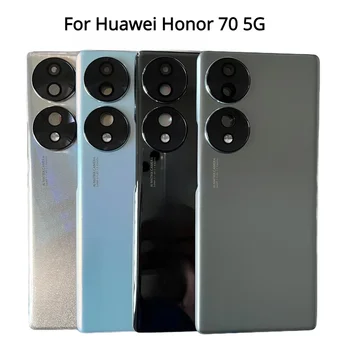 Новост За Честта 70 5G Стъкло на Задния Капак на Отделението за батерията За Huawei Honor 70 Делото Вратите на Корпуса + Капак светкавица + Обектив на Камерата