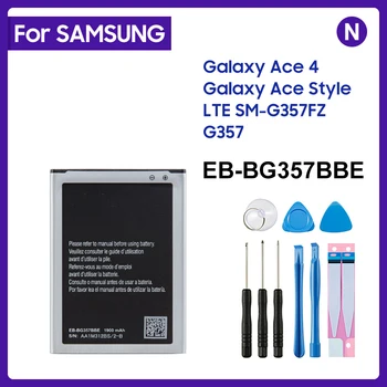 Оригинална Батерия EB-BG357BBE За Samsung GALAXY Ace Style LTE SM-G357FZ G357 Взаимозаменяеми Батерия 1900mAh NFC Истински Батерия