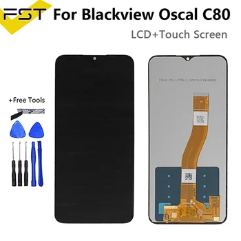 Оригиналът е за Blackview Oscal C80 LCD дисплей с цифров преобразувател едно докосване на екрана в събирането на Резервни части, Сензор за LCD дисплей Oscal C80