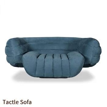 Разтегателен, тактилни диван, прост, модерен единична, двойна, за три и четири човека, всекидневен диван от кожена тъкан