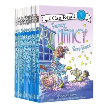 Случайни 15 книги, които мога да чета, комплекти книги манга Fancy Nancy е на английски език, Обучение на четенето, книжки с картинки за деца, образователни брошури