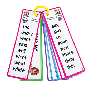 Флаш карта за изучаване на английски език на деца Обучение на флаш-карти с Висока честота думи Карти с английски думи Детски Отметки