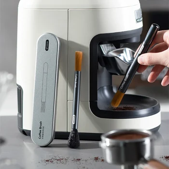Четка за почистване на кафе машини за еспресо машина с двойна глава, четка за почистване на дома кафенета, инструменти за баристи, аксесоари за кафе