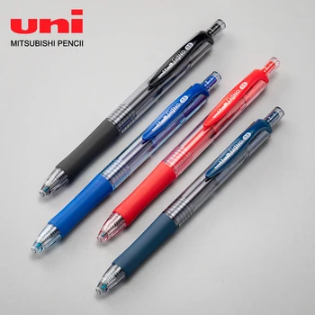 Японската Гел химикалка Uni Press Type UMN152 Студентски Black Основната 0,5 на водата е с Голям капацитет Син Червен Бързосъхнеща подпис, с пулевой глава